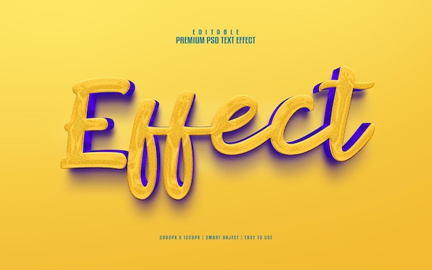 Efecto efecto de texto psd premium editable