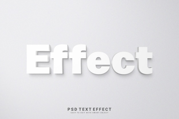 PSD efecto efecto de texto