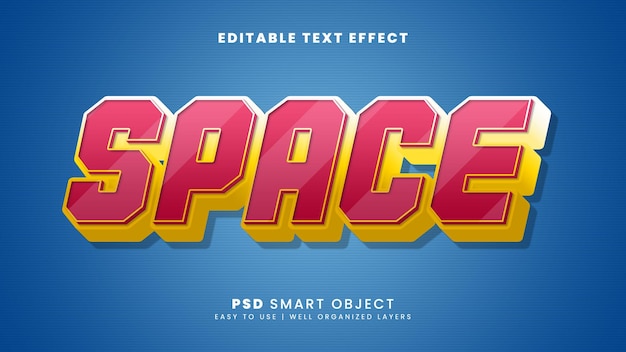 Efecto de espacio de texto