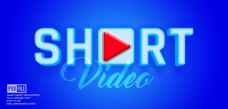 PSD efecto de estilo 3d editable corto de texto 3d