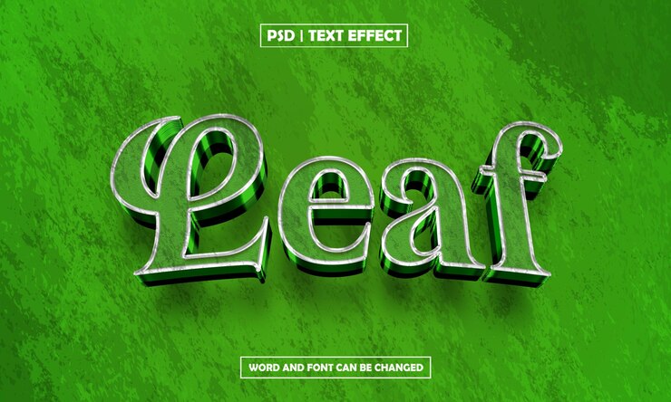 PSD efecto de estilo de hoja de texto