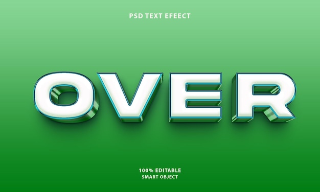 Efecto de estilo psd libre sobre texto