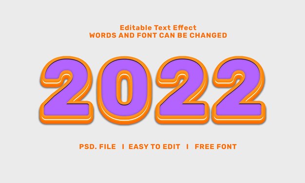 Efecto de estilo de texto 2022