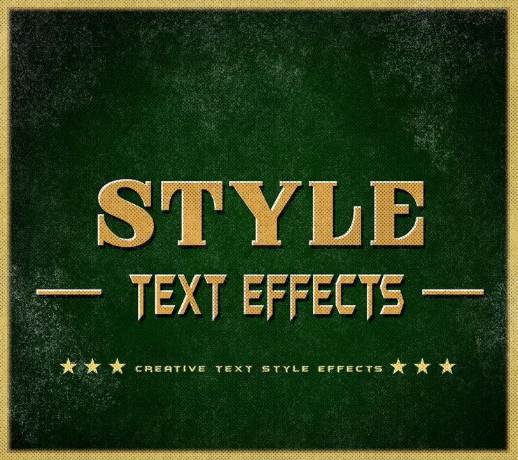 PSD efecto de estilo de texto 3d creativo