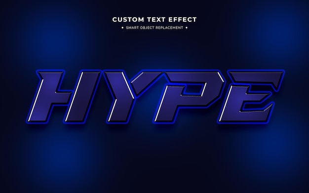 Efecto de estilo de texto 3D futurista