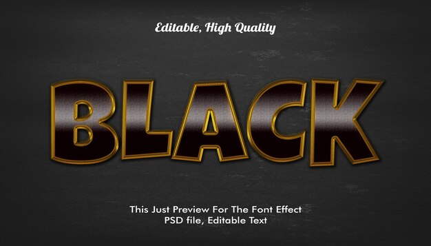 PSD efecto de estilo de texto 3d