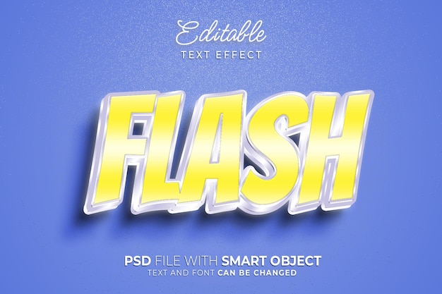 Efecto de estilo de texto flash editable