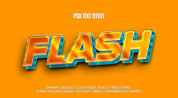 Efecto de estilo de texto flash