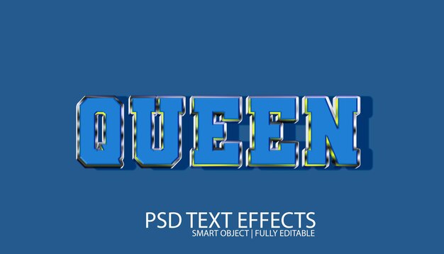 Efecto de estilo de texto fresco de PSD gratuito