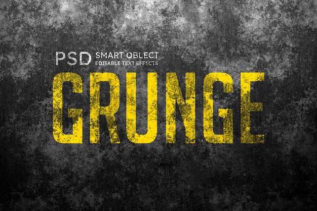 Efecto de estilo de texto grunge
