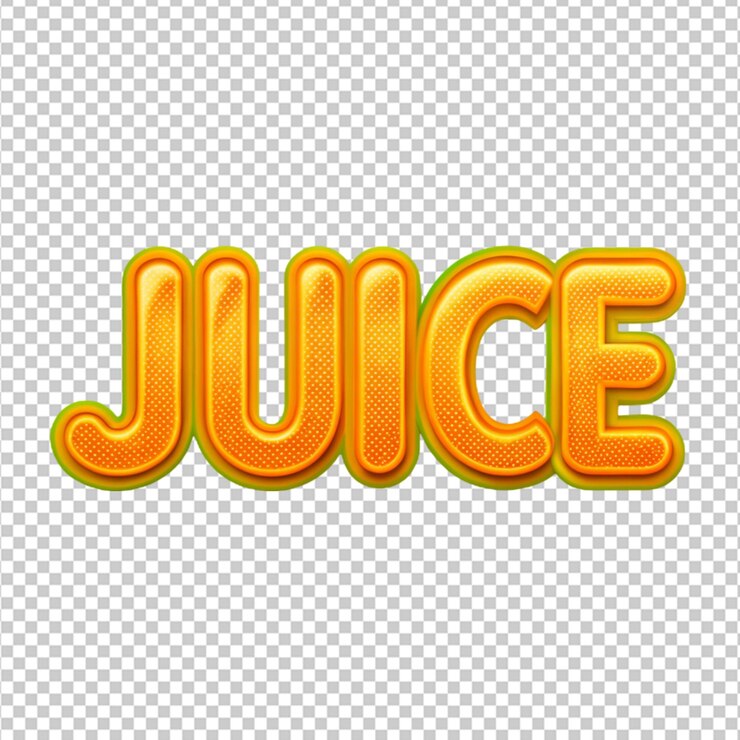 PSD efecto de estilo de texto de jugo