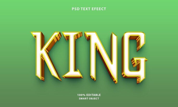 PSD efecto de estilo de texto psd king gratuito