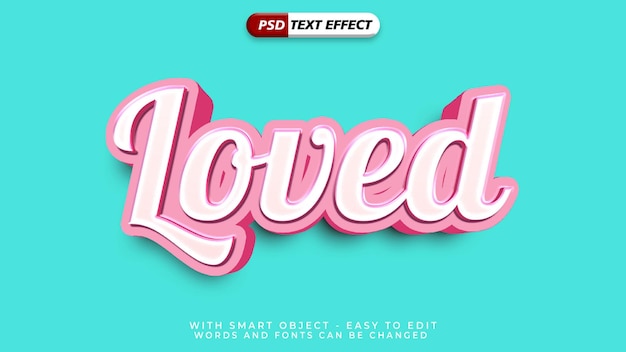 Efecto de estilo de texto querido