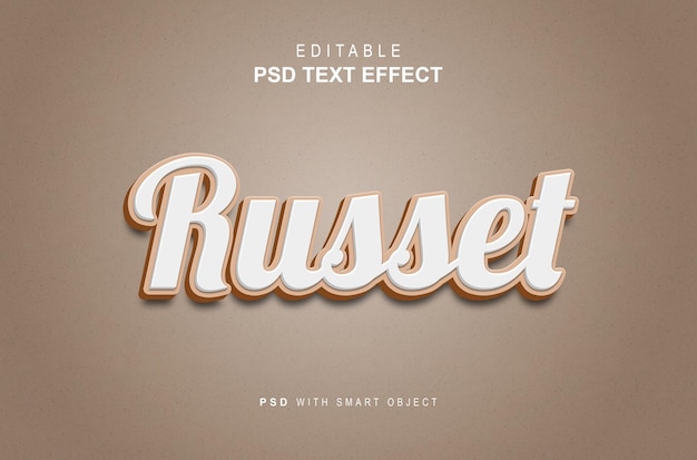 efecto de estilo de texto rojizo