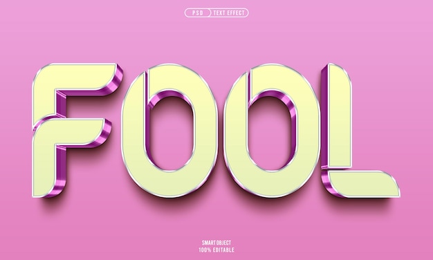 Efecto de estilo de texto tonto de PSD