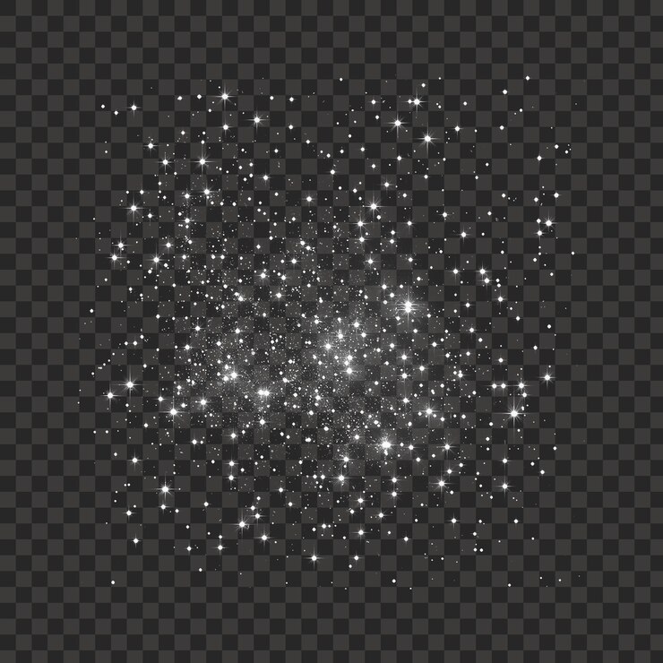 PSD efecto de estrella brillante blanca png aislado