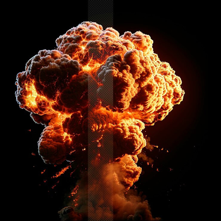 PSD efecto de explosión de fuego grande