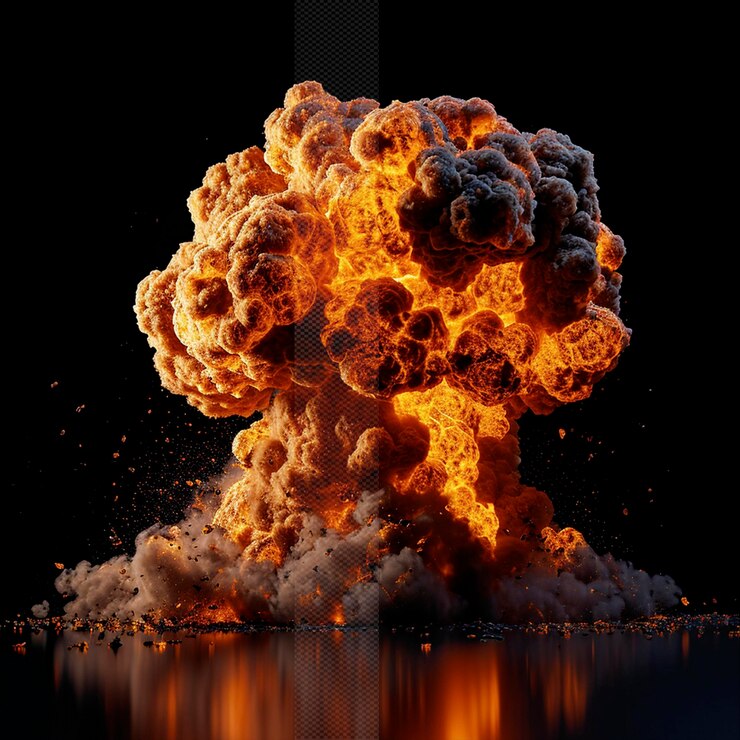 PSD efecto de explosión de fuego grande