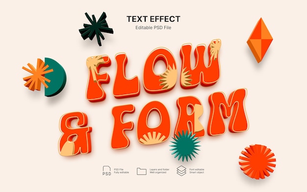 Efecto de flujo de texto