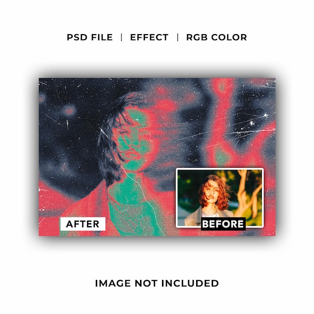 Efecto De Foto De Desenfoque De Color De Mapa Degradado