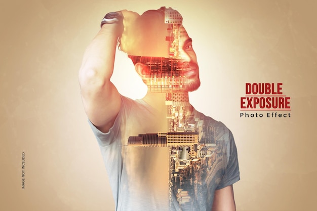 Efecto de foto de doble exposición