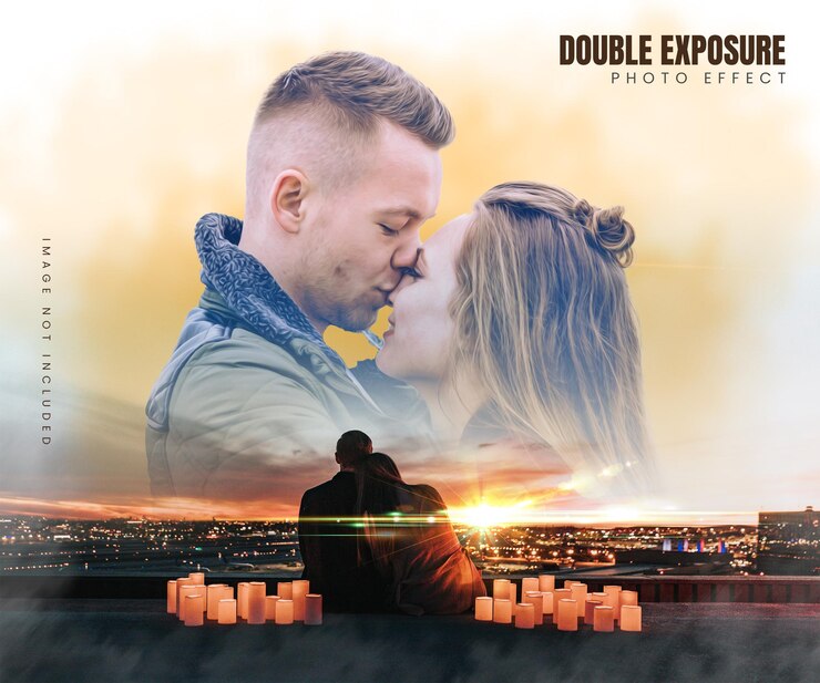 PSD efecto de foto de doble exposición