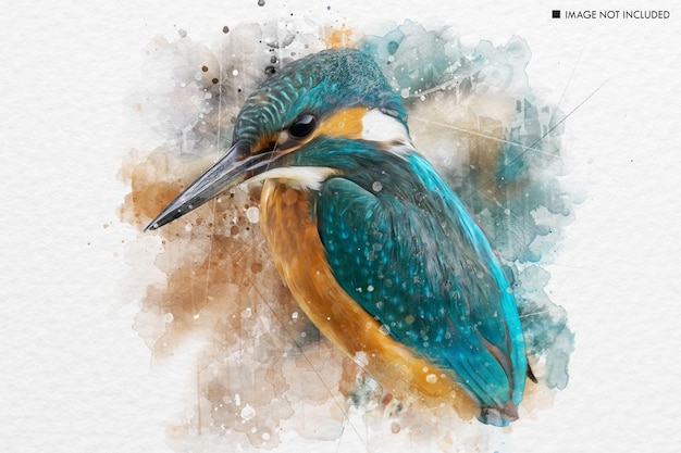 efecto de foto de pincel de pintura de acuarela