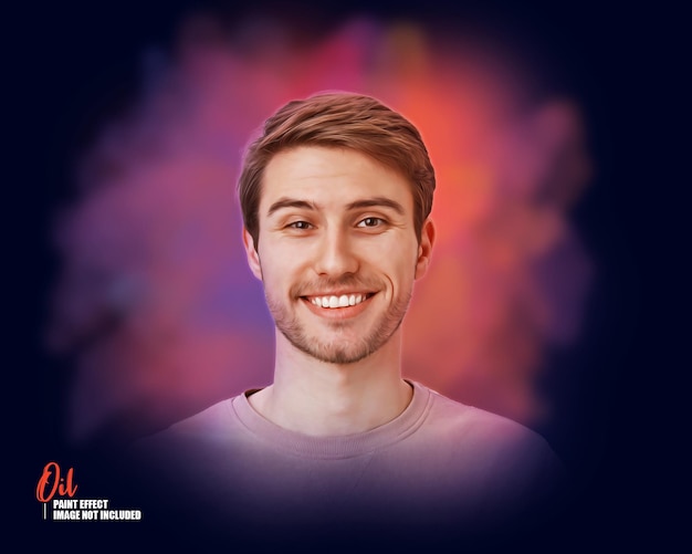 Efecto de foto de pintura al óleo