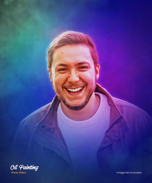 Efecto de foto de pintura al óleo