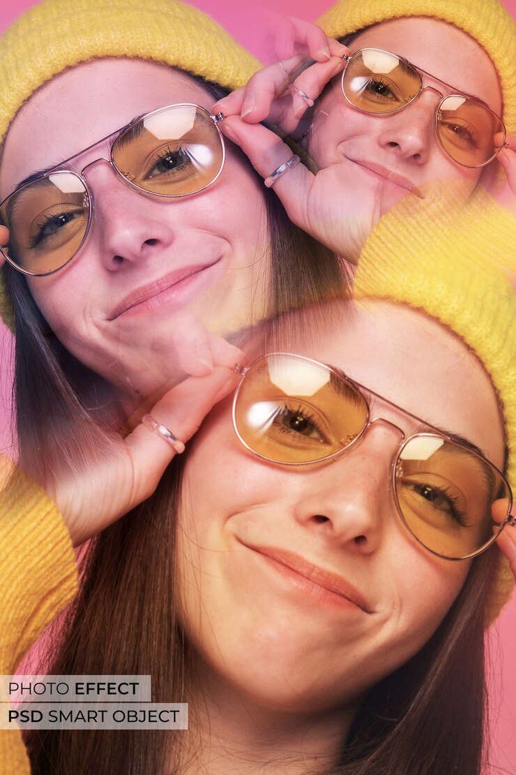 PSD efecto de foto de prisma