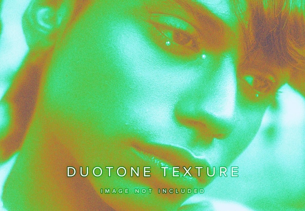 Efecto de foto PSD de textura de duotono