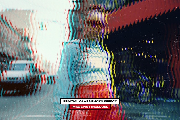 Efecto de foto de vidrio fractal