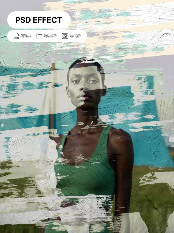 PSD efecto fotográfico de acuarela