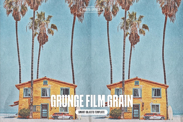 Efecto fotográfico de grunge para carteles