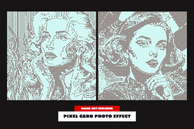 Efecto fotográfico de Pixel Caro para el cuadrado