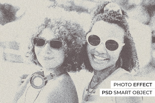 Efecto fotográfico de risografía