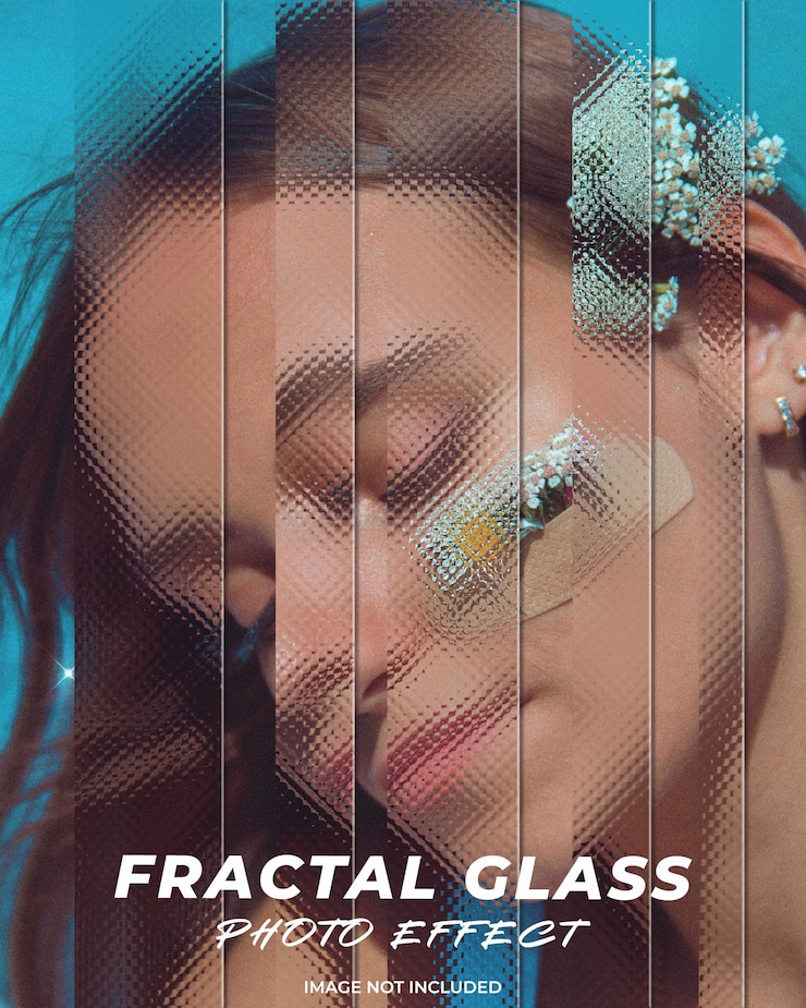 PSD efecto fotográfico de vidrio fractal