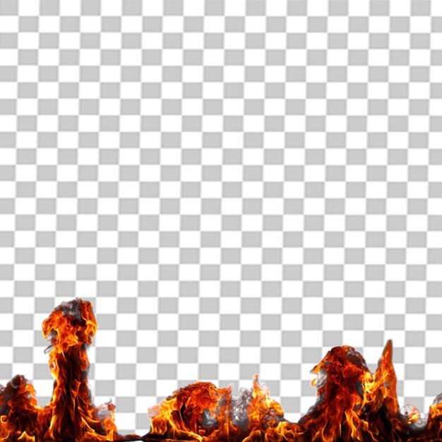 PSD efecto de fuego psd png