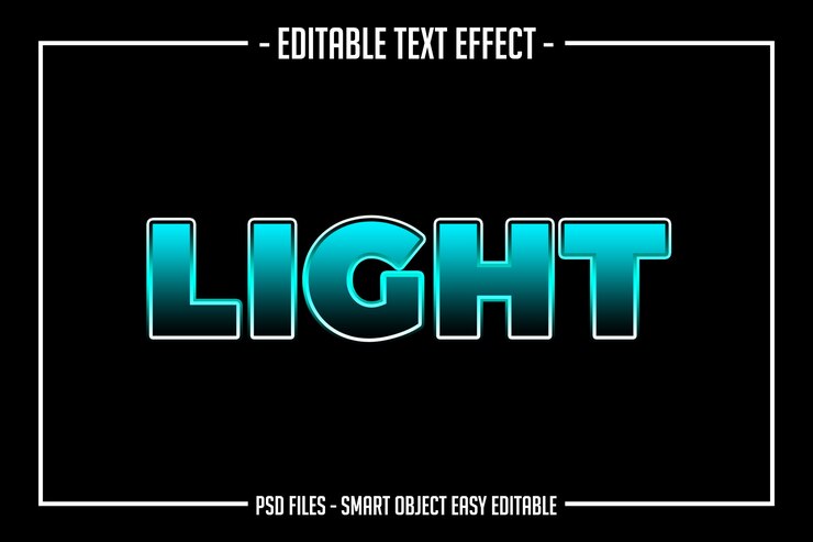 PSD efecto de fuente editable de estilo de texto lightning azul