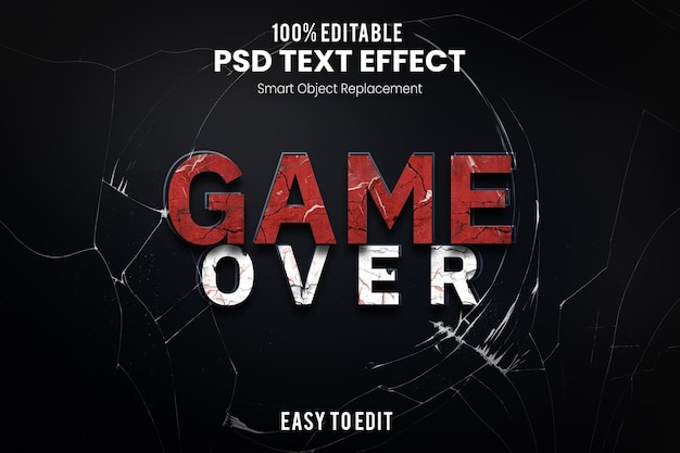 Efecto game overtext