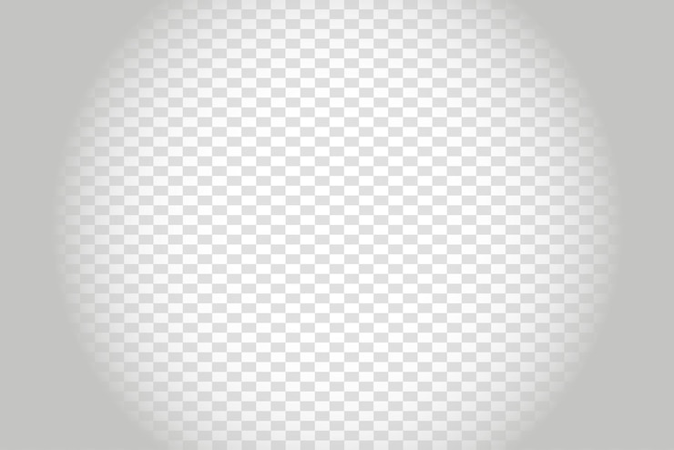 PSD efecto de gradiente circular inverso del blanco png