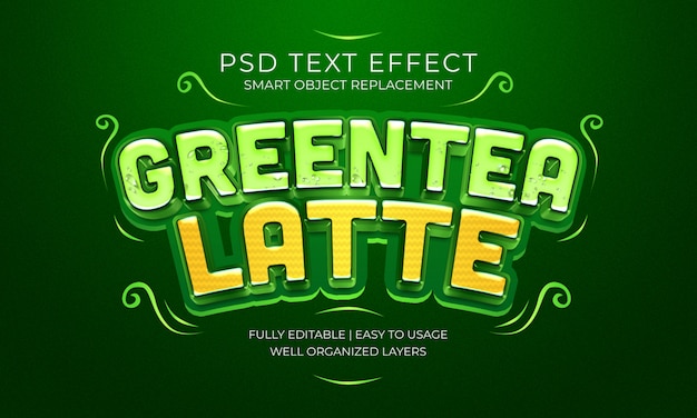 EFECTO GREENTEA LATTE TEXT