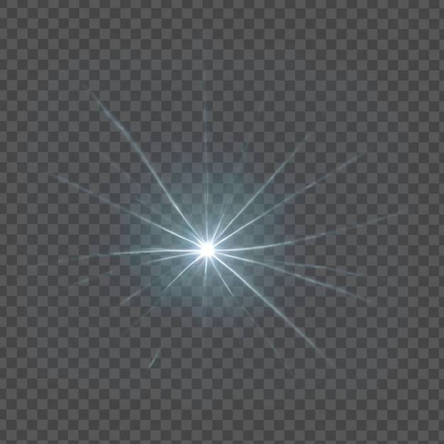 Efecto de llamarada de luz brillante