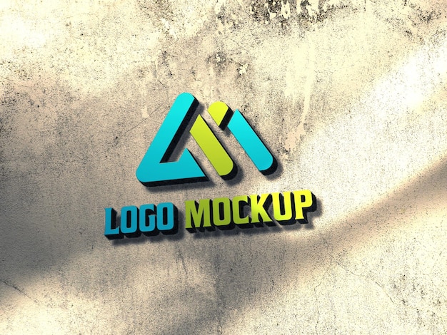 Efecto de logotipo de maqueta