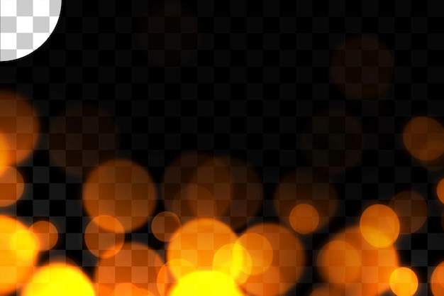 PSD efecto de luces bokeh