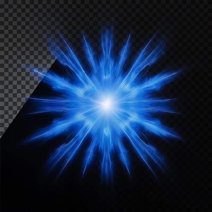 PSD efecto de luz azul con ondas sonoras efecto de superposición transparente