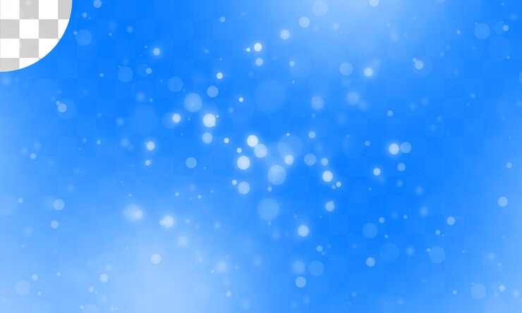 PSD efecto de luz con bokeh de fondo transparente
