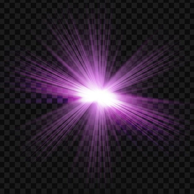 efecto de luz brillante púrpura