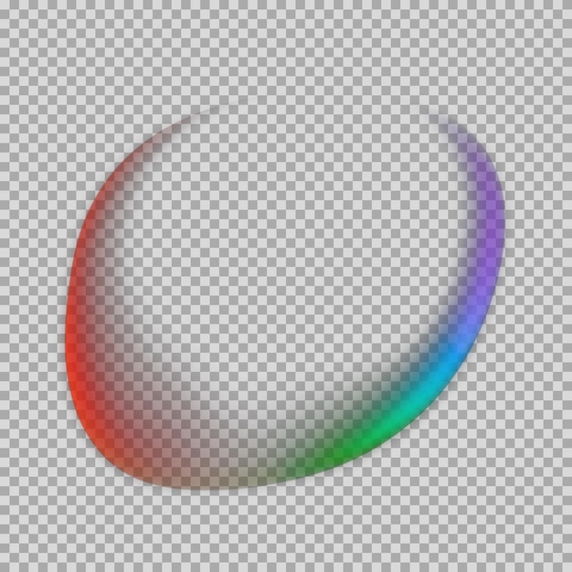 PSD efecto de luz de círculo 3d muestra forma abstracta