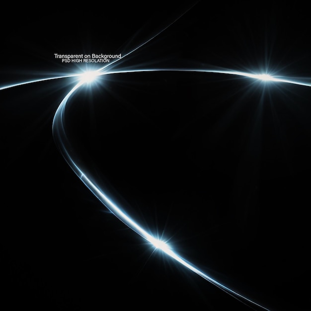 Efecto de luz de círculo Círculo brillante de neón con rayos de luz en fondo transparente